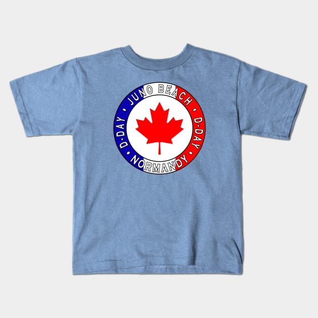 Juno Beach D-Day Kids T-Shirt by Lyvershop